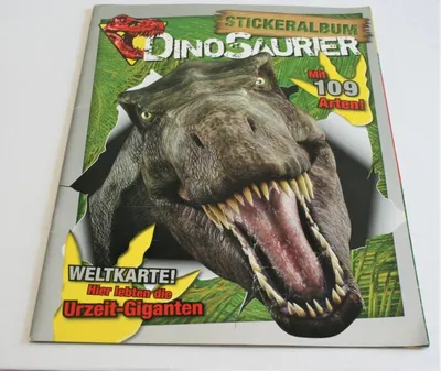 Image de Dinosaures, carte du monde - Autocollants à collectionner - Album