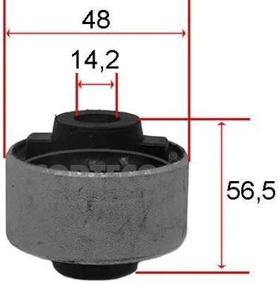 Produktbild von Lagerung Lenker passend für PEUGEOT 207 (WA, WC) 80001540 CORTECO