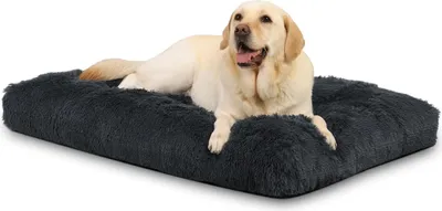 Produktbild von Hundenbett für große Hunde | Waschbar und rutschfest | Plüsch Hundekissen 105 x 70 cm