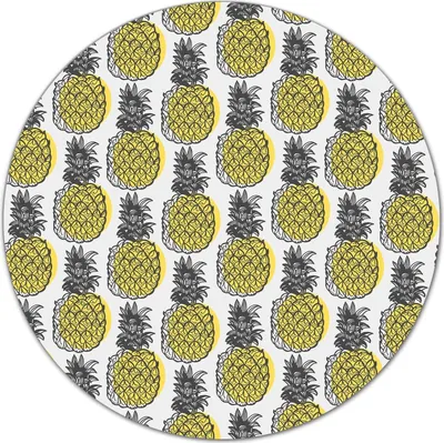 Produktbild von Glas-Herdabdeckplatte Glaskeramikkochfeld-Abdeckung Schneideplatten - 40 cm - Grau Blüten Tropisch
