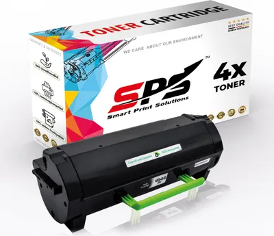 Produktbild von 4x Toner 602 60F2000 Schwarz Kompatibel für Lexmark MX410DETD Drucker