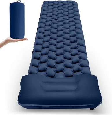 Produktbild von Famanu Camping Schlafmatratze mit Kissen - Ultraleicht, Wasserfest, Ergonomisch