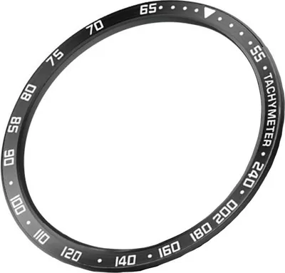 Image de INF Bague en acier inoxydable pour Samsung Galaxy Watch8 Classic 46mm Blanc+noir