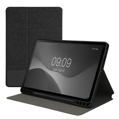 Produktbild von kwmobile Schutzhülle kompatibel mit Samsung Galaxy Tab S9 - Hülle Slim - Tablet Cover Case mit Ständer Anthrazit Schwarz
