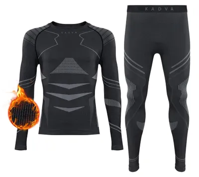 Imagen del producto de Conjunto de ropa interior térmica para hombre, ideal para el invierno