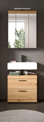 Produktbild von xonox.home Badkombination Scout Artisan Eiche Nachbildung B/H/T: 60x191x34 cm