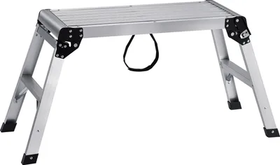 Produktbild von VEVOR Alu Arbeitsplattform Klappwerkbank 76x30x50,8cm Arbeitsbühne 150 kg Tragfähigkeit Trittbank mit Sicherheitsschlössern Trittleiter für Zuhause Büro Werkstatt & Garage Silber