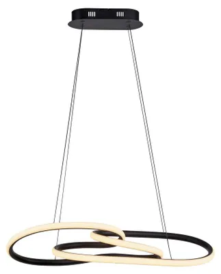 Produktbild von Paul Neuhaus LED Pendellampe TWIST dimmbar per Lichtschalter, warmweiß schwarz Wohnzimmer, Esszimmer, Küche