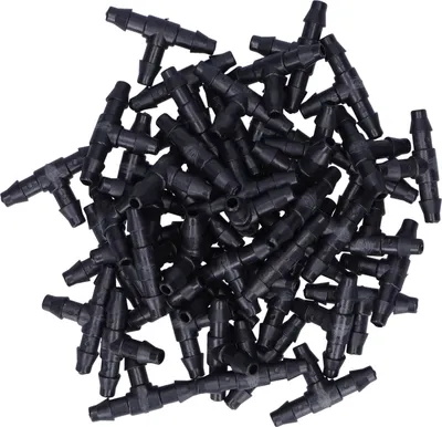 Obrázek produktu pro 100ks Tee konektor 4/7 hadicový konektor zahradní zavlažovací armatury pro zavlažování mikrorozprašovačem