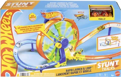 Image de Hot Wheels Stunt Tracks Loop Piste de voiture. + voiture