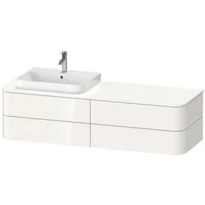 Zdjęcie produktu dla DURAVIT HP4963L22220010 WTU HappyD2+ z umywalką, 408 × 1600 × 550 mm