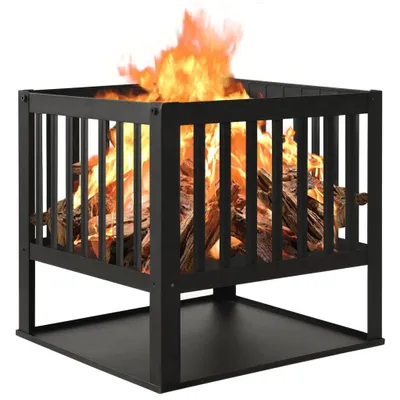 Produktbild von "im Angebot" Feuerstelle 40x40x40 cm Stahl - Feuerkörbe & -schalen CC7478