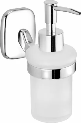 Obrázok produktu pre RUMBA Dávkovač mydla 160 ml, matné sklo, chróm