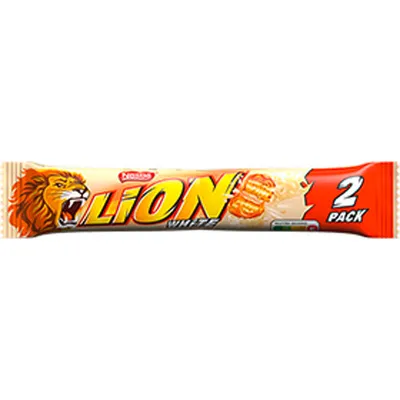 Produktbild von Lion White Cerealien Karamell mit weißer Schokolade 2 Riegel 60g