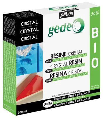 Bio-Epoxidharz 300 ml, transparent, 16x16x4 cm, Gießharz
