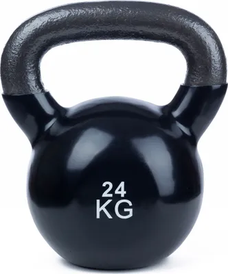 Produktbild von Sport-Thieme Kettlebell "Vinyl", 24 kg, Schwarz