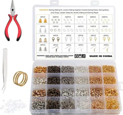 Image de Kit de bricolage pour bracelet, 3353 pièces, bijoux