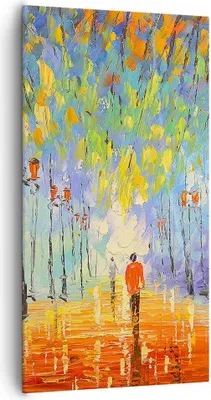 Produktbild von Bild auf Leinwand - Leinwandbild - Park Natur - 65x120cm - Wand Bild - Wanddeko - Wandbilder - Leinwanddruck - Bilder - Kunstdruck - Wanddekoration - Leinwand bilder - Wandkunst - PA65x120-3507