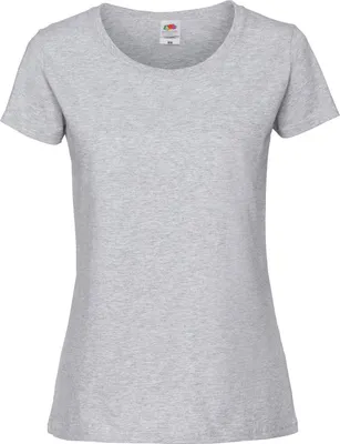 Obrázok produktu pre Dámske tričko Fruit Of The, priliehavé RW5975 (2XL) (sivá škvrnitá)