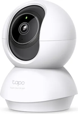 Produktbild von TP-Link Tapo C230(EU), IP-Sicherheitskamera, Drinnen, Kabellos, Tisch/Bank, Weiß, Glühbirne