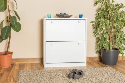 Produktbild von Schuhschrank massiv weiß
