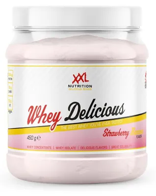 Productafbeelding van XXL Nutrition Whey Delicious Aardbei Banaan (450 gr)