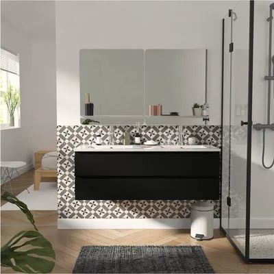 Produktbild von SORRENTO wandhängender Waschtischunterschrank mit 4 Schubladen, 120 cm