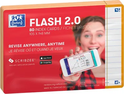 Immagine prodotto di Oxford 400133918 Schede Oxford "Flash 2.0", 105 x 148 mm, arancione