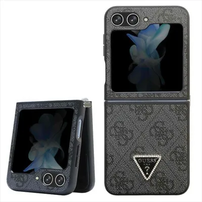 Obrázok produktu pre Guess 4GPolyuretnLeder Triangle Back Cover fr Samsung Galaxy Z Flip 5 Schwarz