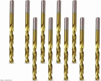 Produktbild von HSS-Spiralbohrer, titaniumbeschichtet 5,00 mm - 10 Stück