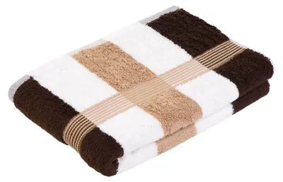 Immagine prodotto di Asciugamano da doccia a righe con passante, 100% cotone, 70 x 140 cm - 9600