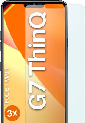 Produktbild von moex® 3x Schutzfolie kompatibel mit LG G7 ThinQ / G7 Fit - Displayschutzfolie Anti Reflex Folie, Matt