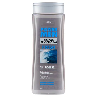 Produktbild von JOANNA Power Men Erfrischendes Duschgel & Shampoo 3in1 für Männer erfrischendes DUSCHGEL 3in1 für Männer 300ml
