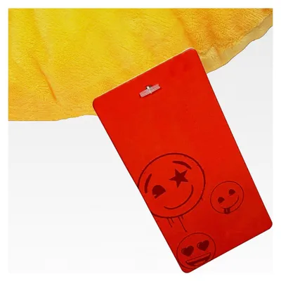 Produktbild von Kissen mit Smiley-Design aus weichem Plüsch für die Heimdekoration