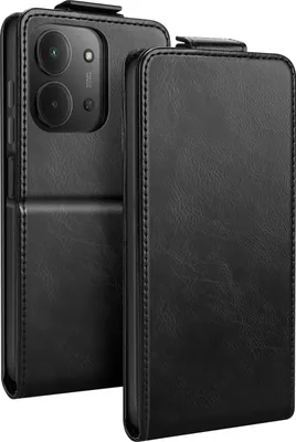 Immagine prodotto di Avizar, Custodia a portafoglio verticale per Xiaomi Redmi 15C magnetica con supporto, nero
