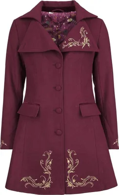Produktbild von Willy Wonka And The Chocolate Factory Wintermantel Damen Wonka burgund M