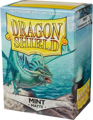Produktbild von Dragon Shield Standard Size Matte Sleeves - Mint (100 Sleeves)