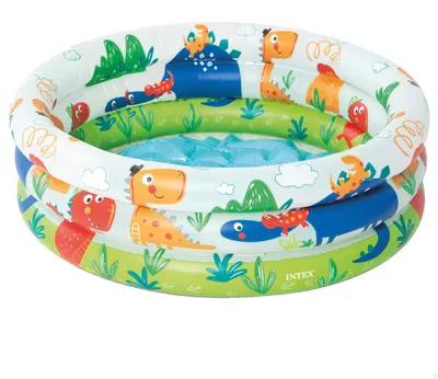 Produktbild von Intex - aufblasbares Planschbecken INTEX Farben + Base 61 x 22 cm-33 L - 57106 NP, Modelle und Farben Sortiert, Color, 229x152x56 cm