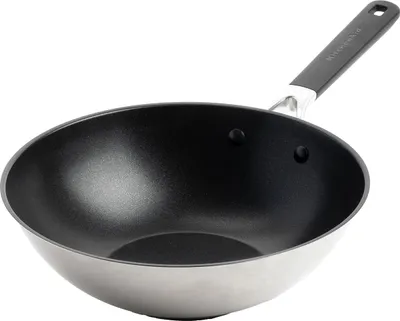 Produktbild von KitchenAid CC005705-001, Rund, Wok-/Bratpfanne, Schwarz, Edelstahl, Keramik, Bakelit, Edelstahl, 3,7 l