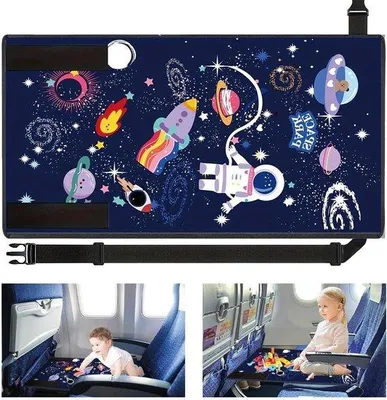 Produktbild von Klappbarer Kindersitz Fußstütze Blau 77x44cm