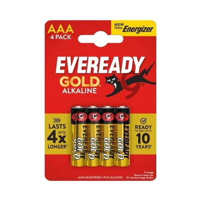 Obrázek produktu pro Baterie Eveready Gold from Energizer AAA - 4 ks