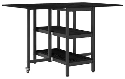 Obrázok produktu pre vidaXL Jedálenský stôl 122 x 80 x 76,5 cm drevotrieska, čierny dub