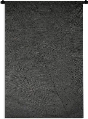 Produktbild von MuchoWow® Wandteppich Wandbehang Konkreter Druck - Industriell - Schwarz 90x135 cm Tapisserie Dekoration Wandtuch - Baumwolle - Wandskulptur