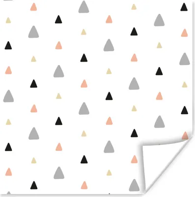 Produktbild von MuchoWow® Poster Pastell - Form - Muster 100x100 cm - Babyzimmer