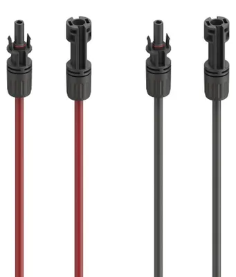 Produktbild von Hama 00223901, Kabel, Schwarz, Rot, 4 mm², IP65, MC4, 3 m