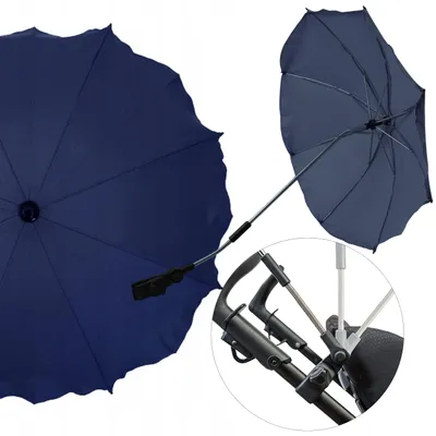 Produktbild von Skyline Kinderwagen Sonnenschirm Universal UV 50 Dunkelblau