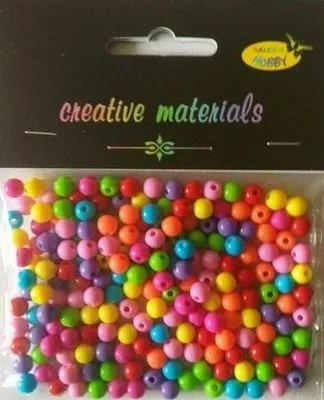 Zdjęcie produktu dla Koraliki okrągłe kolorowe 6mm ok 22g