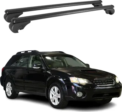 Produktbild von Dachträger für Subaru Outback 2003-2009 Gepäckträger Grundträger Alu Schwarz 2x