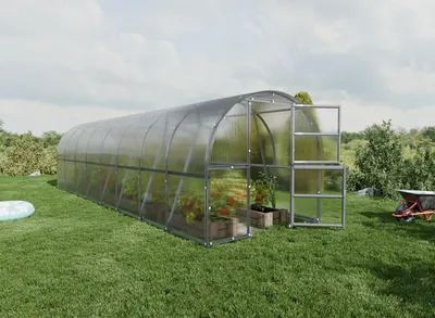 Gewächshaus BALTIC LT 3x8m (L x B) mit 4 mm polycarbonat.

