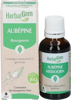 Obrázok produktu pre Doplnok stravy pre srdce a cievny systém HerbalGem Aubépine Bourgeons, 30 ml